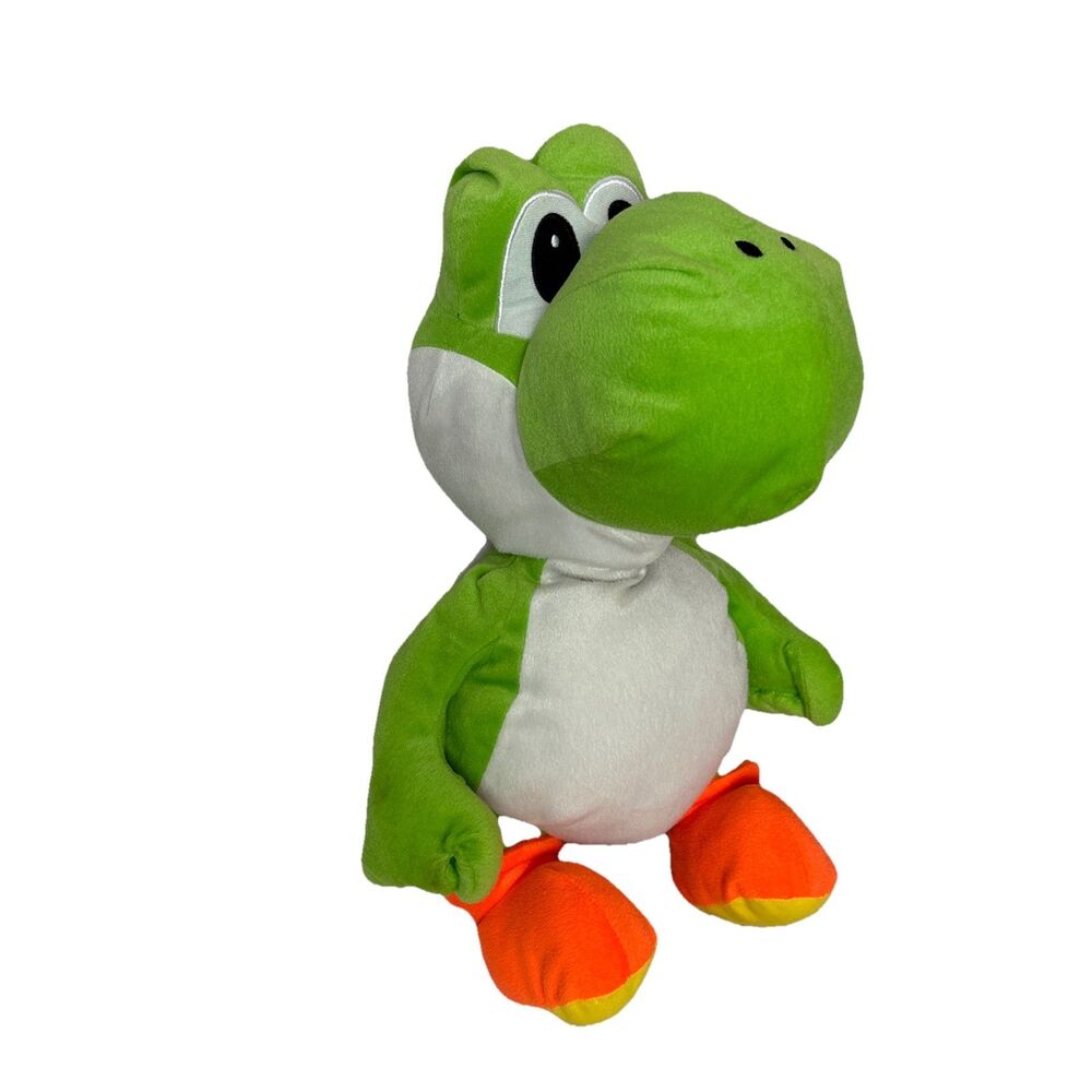 Nintendo Super Mario Yoshi Plush 20” With Pouch Under Shell Pre-Owned